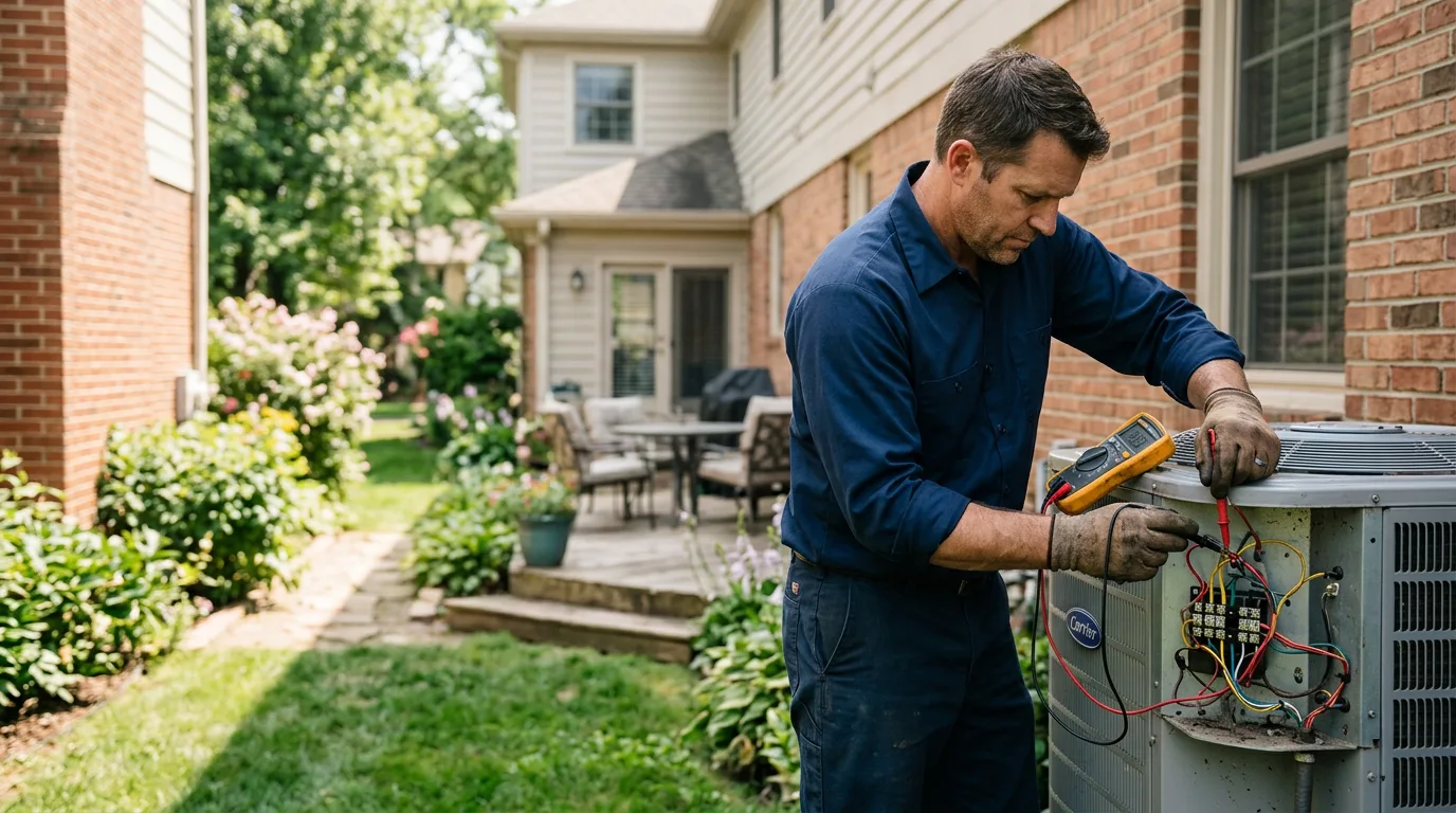 HVAC technician working near Gotebo, OK